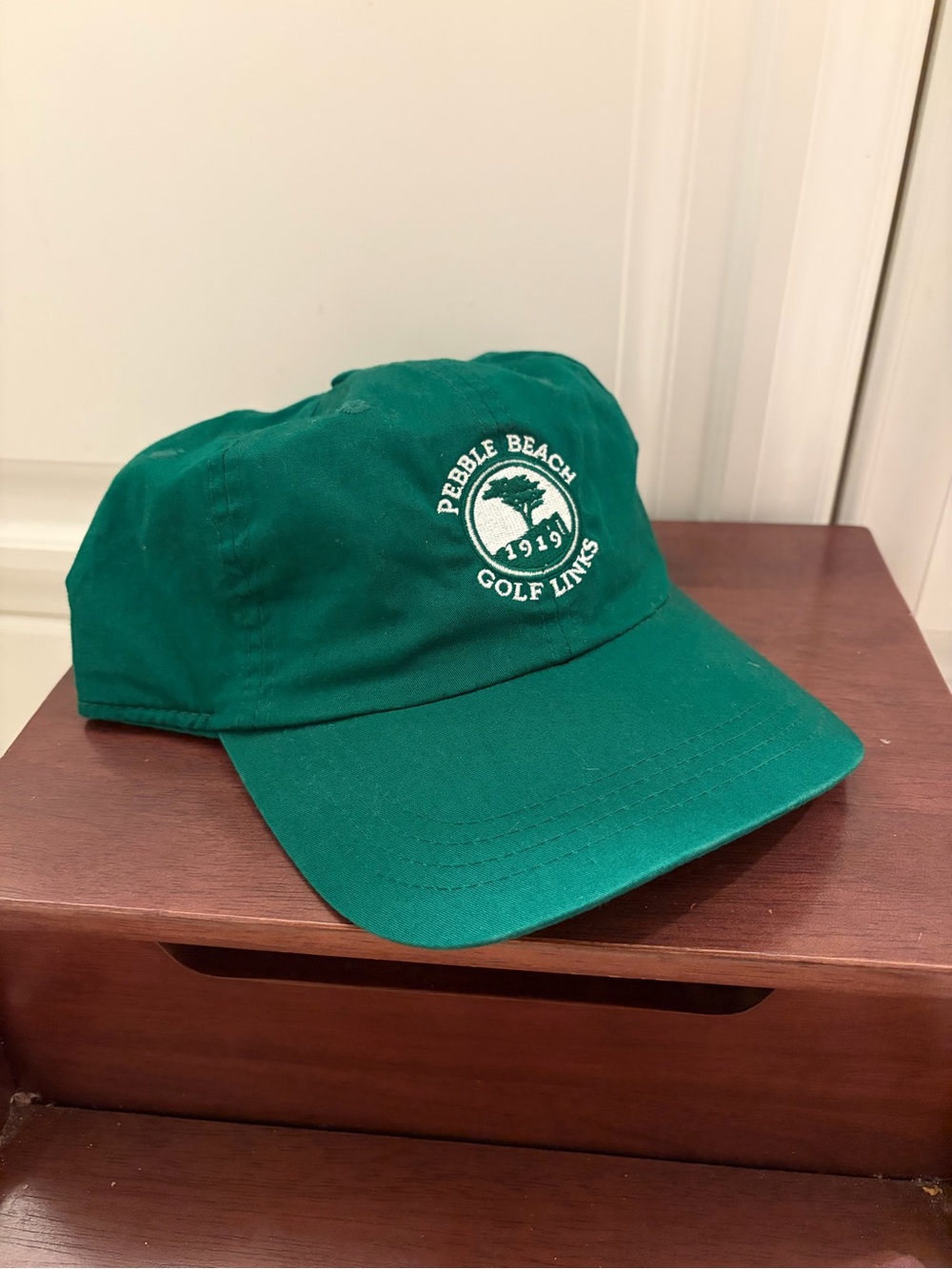 Pebble Beach Classic Cut Green Golf Hat Adjustable